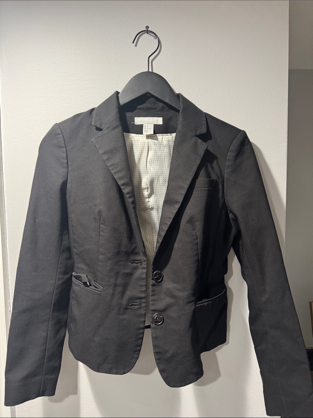 H&M Black Tailored Women's Blazer Jacket